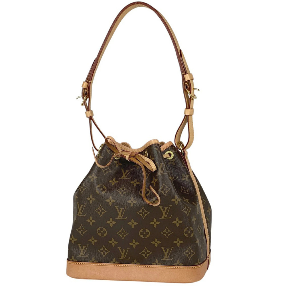 Louis Vuitton Noe Shoulder Hobo Drawstring Shoulder Bag Monogram Brown